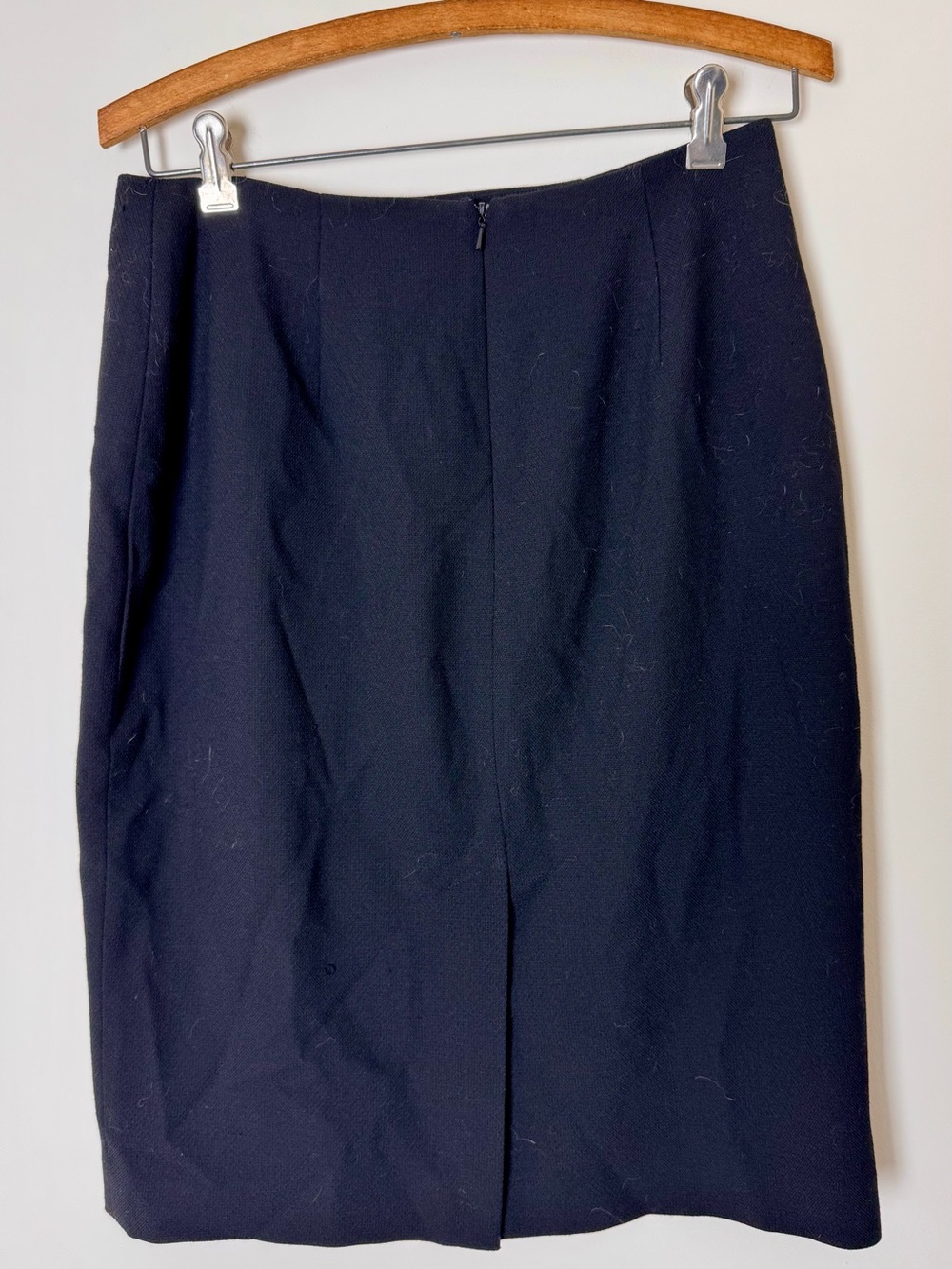 Ann Taylor Vintage Black Wool Skirt Size 8 NWT Blue Label